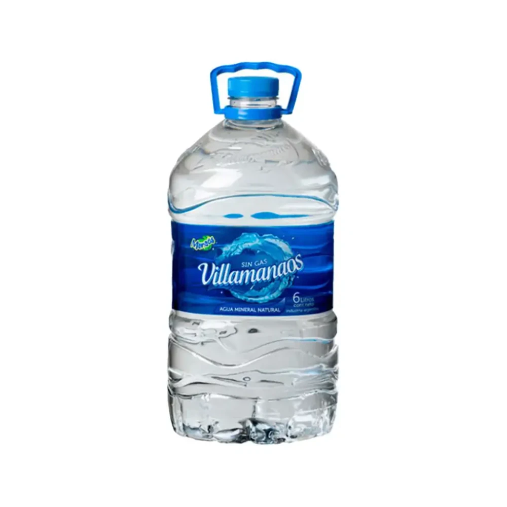 Agua Villamanaos X   Bidon  Agua De 6 Litros Manaos