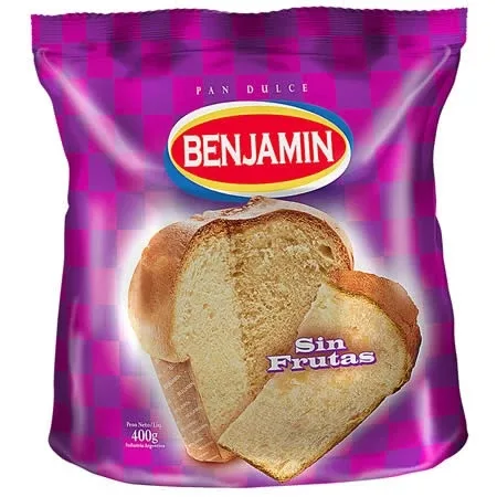 Fiestas Pan dulce Benjamin Sin Frutas 400 g