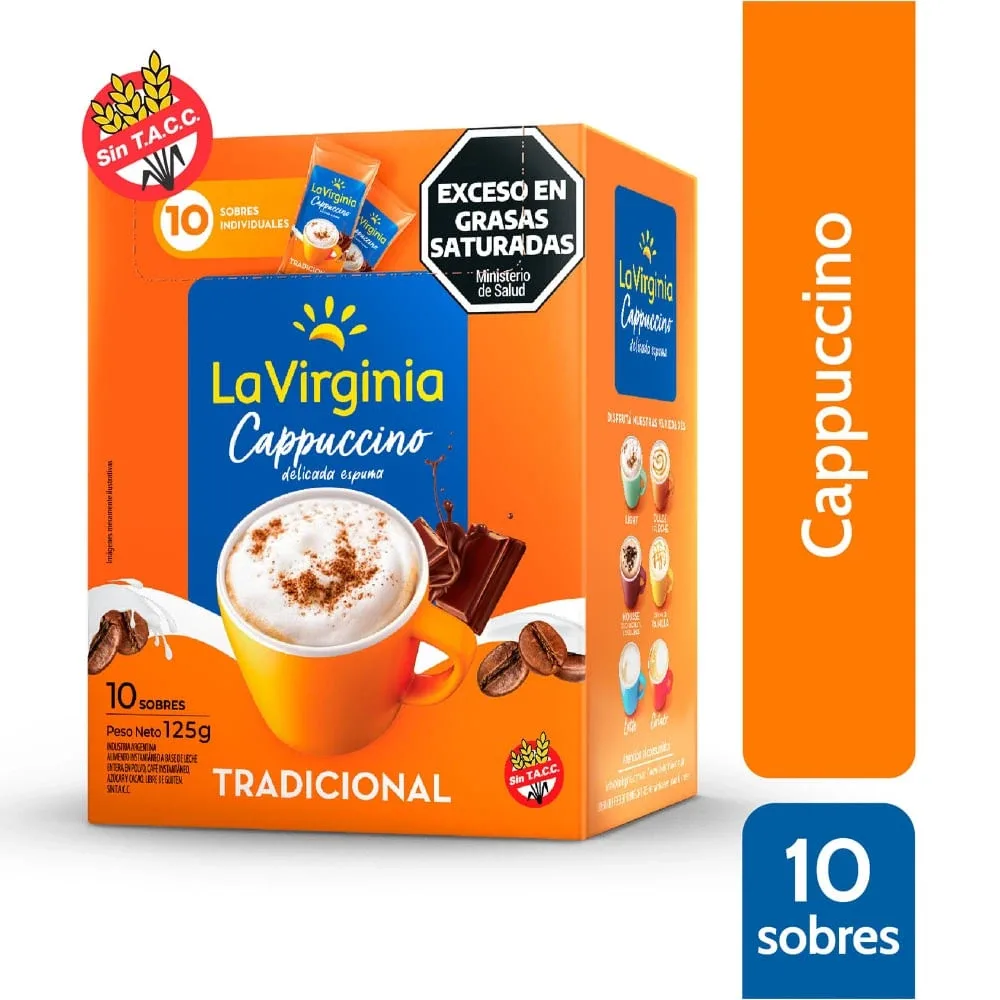 Café Capuccino La virginia 10 sobres