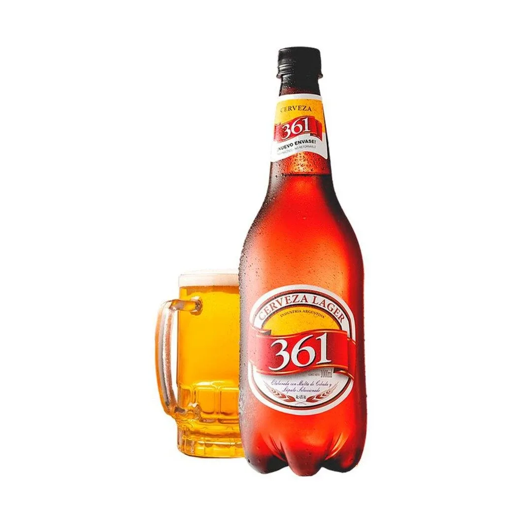 Cerveza 361 6x  6 lager pet 1 l - pack x 6