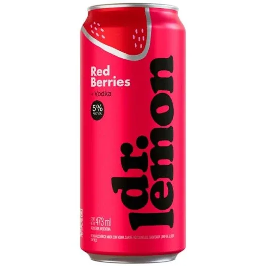 Aperitivo Dr Lemon X   Red Berries 473cc Bulto X 6