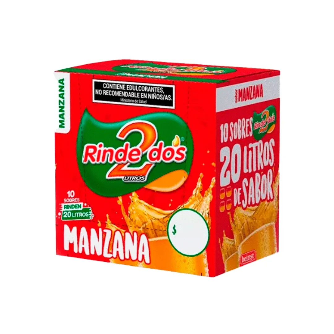 Jugo El Polvo Rinde 2 X   Manzana 1+1