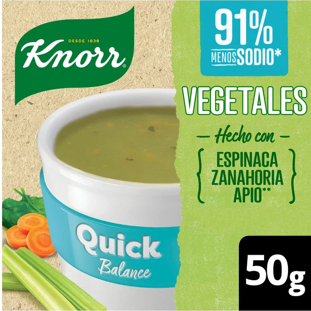 Sopa Knorr Quick X   Vegetales Balance