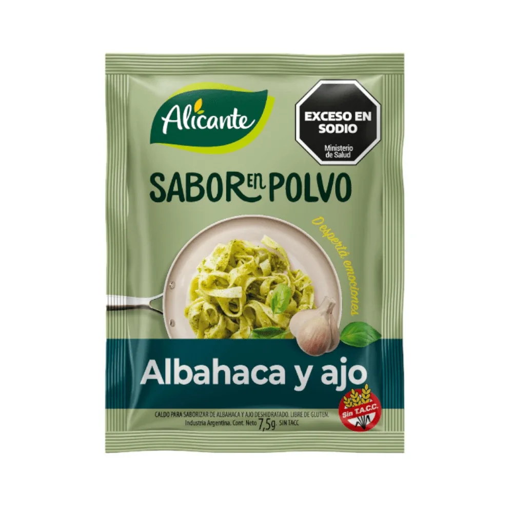 Sabor En Polvo Alicante X   Albahaca Y Ajo