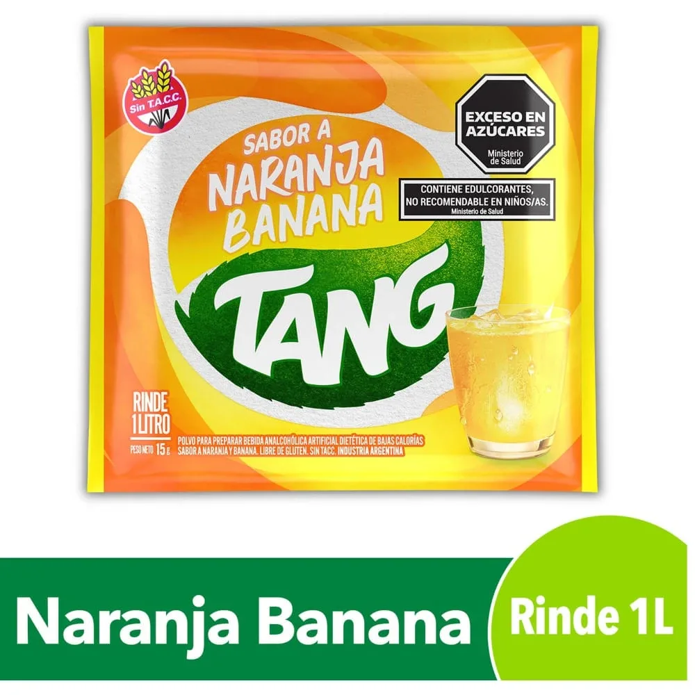 Jugo En Polvo Tang X   Naranja Banana