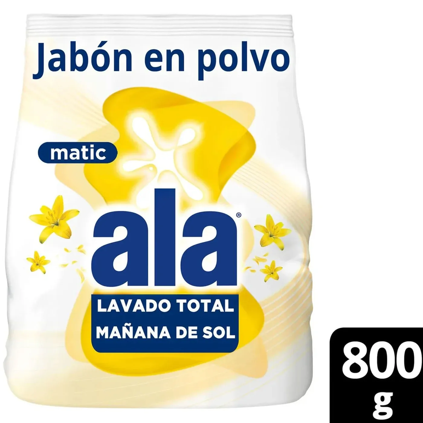 Jabón En Polvo Ala X   Amarillo 800 G - Unidad