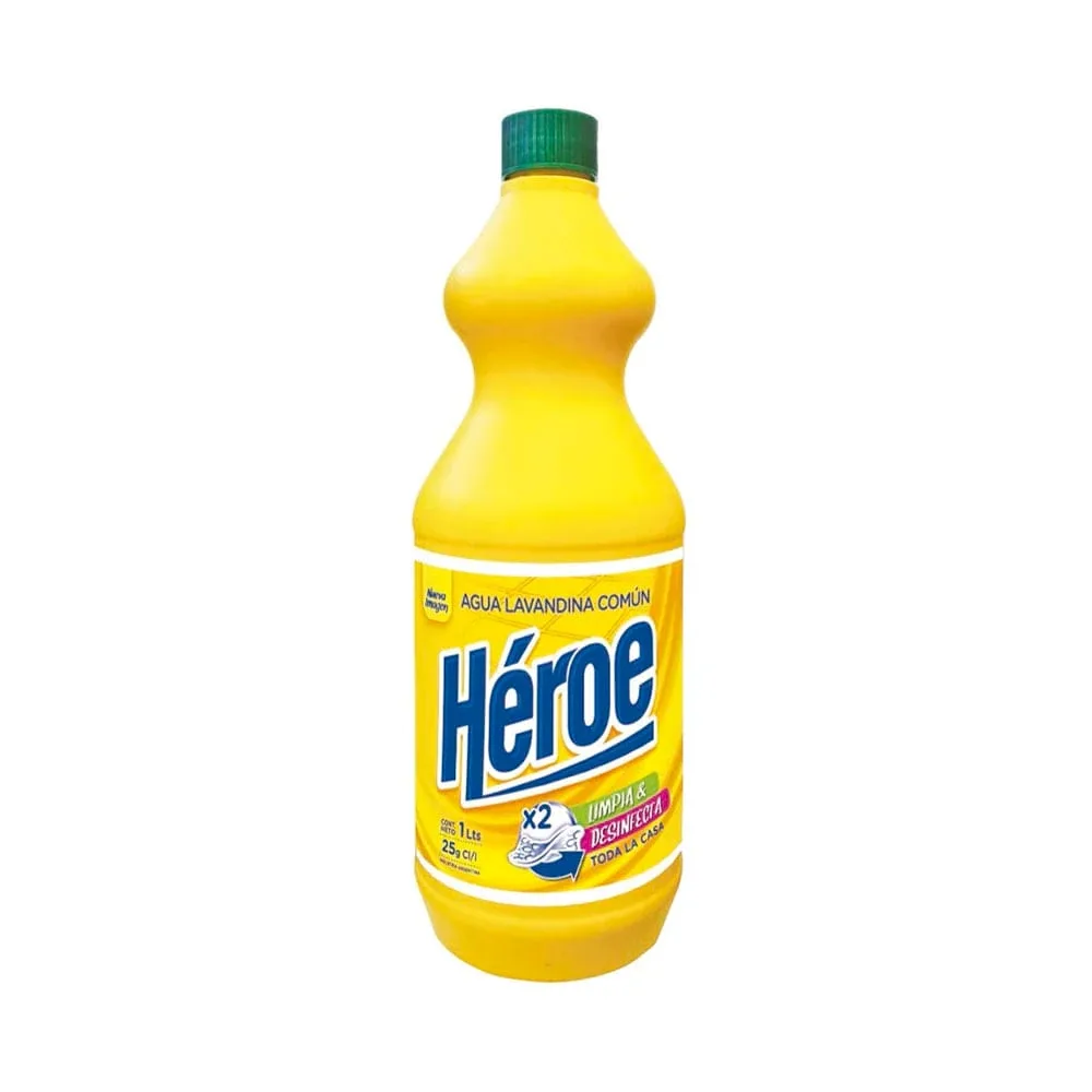 Lavandina Heroe 15x  1 U X 1 Litro