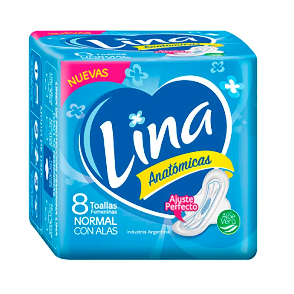 Toallitas Femeninas Lina X    C/alas 48 X 8 Un