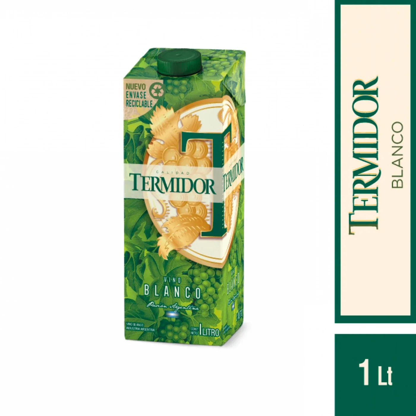 Vino Termidor X   Blanco 1 L En Cartón - Unidad